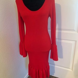 Almost Famous Red Sweater Dress XL